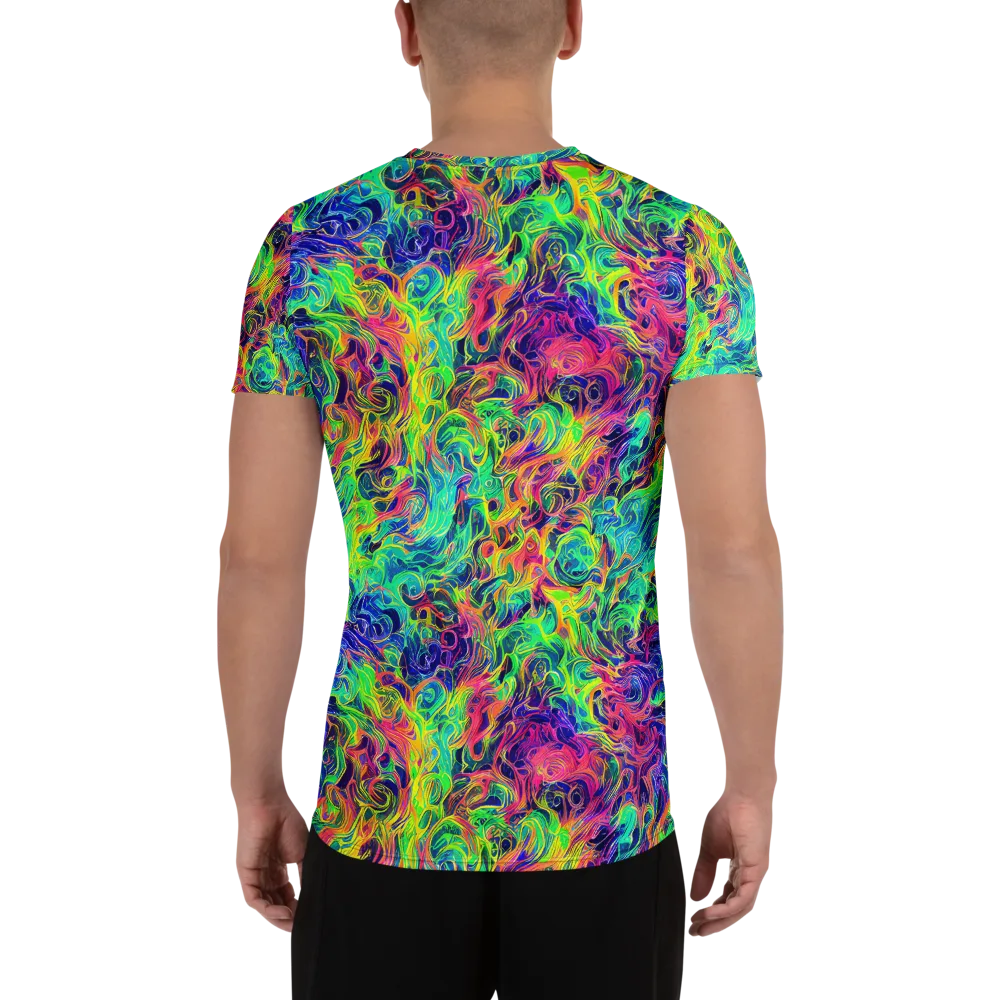 Radiant Whorl on Men's Athletic T-Shirt — Back