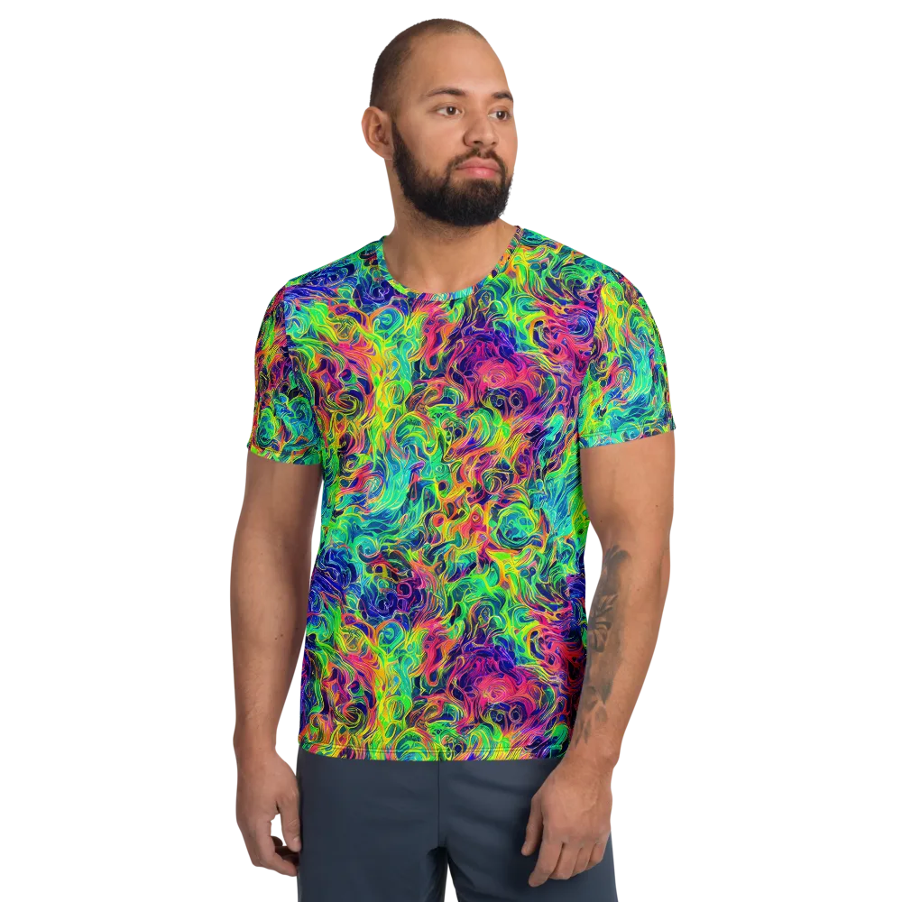 Radiant Whorl on Men's Athletic T-Shirt — Front