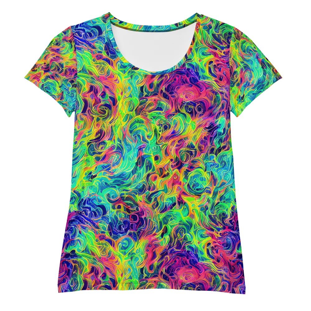 Radiant Whorl on Women's Athletic T-Shirt — Front