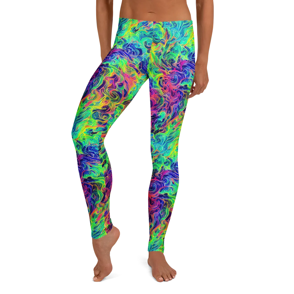 Radiant Whorl on Leggings — Front