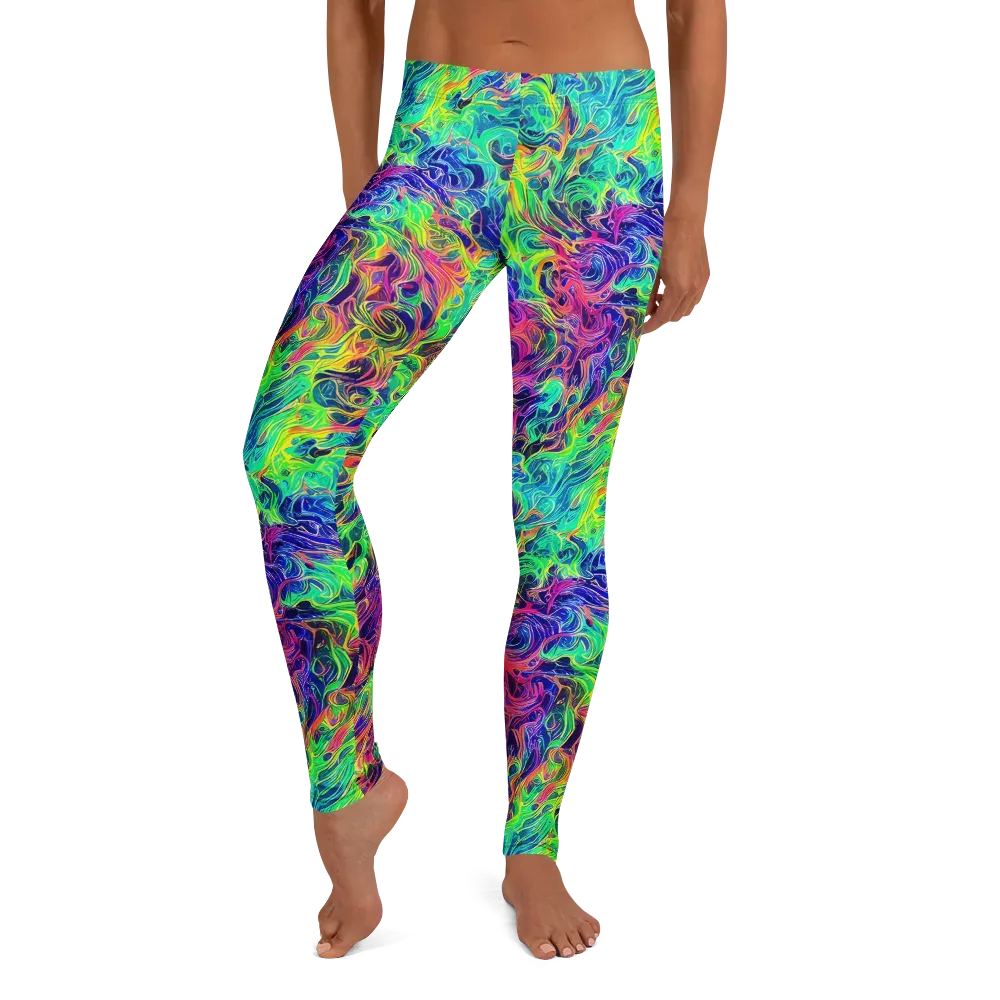 Radiant Whorl on Leggings — Front