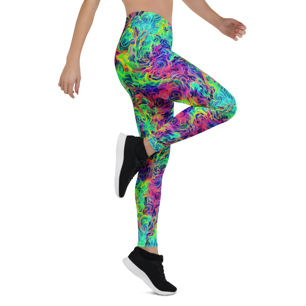 Radiant Whorl on Leggings — Right