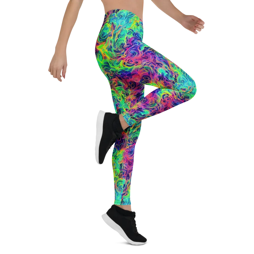 Radiant Whorl on Leggings — Right