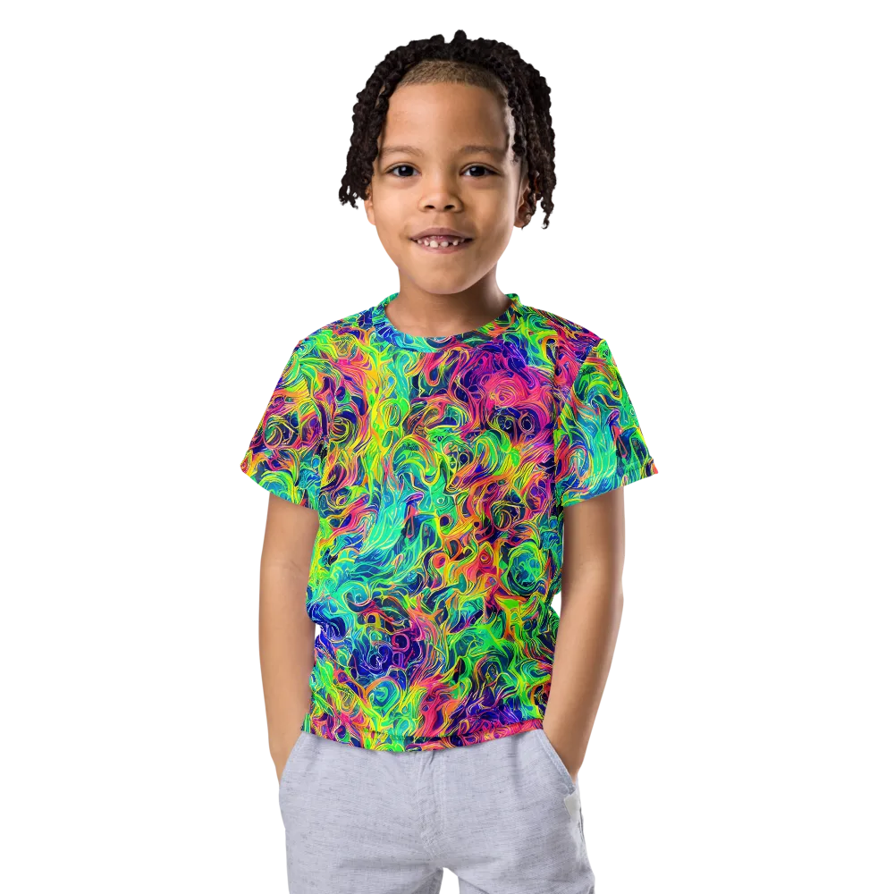 Radiant Whorl on Kids Crew Neck T-Shirt — Front
