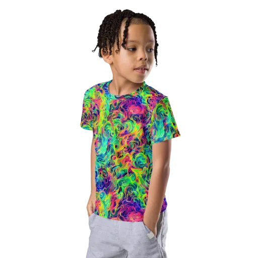Radiant Whorl on a Kids Crew Neck T-Shirt