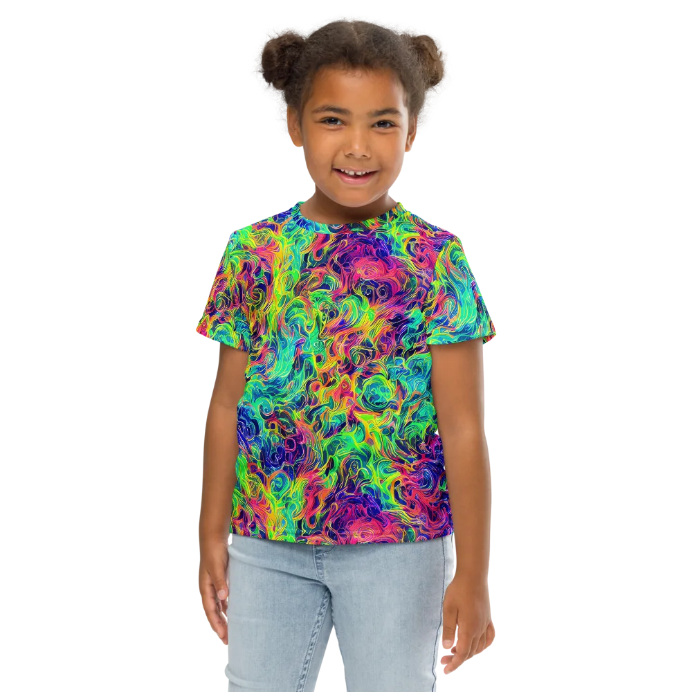 Radiant Whorl on Kids Crew Neck T-Shirt — Front