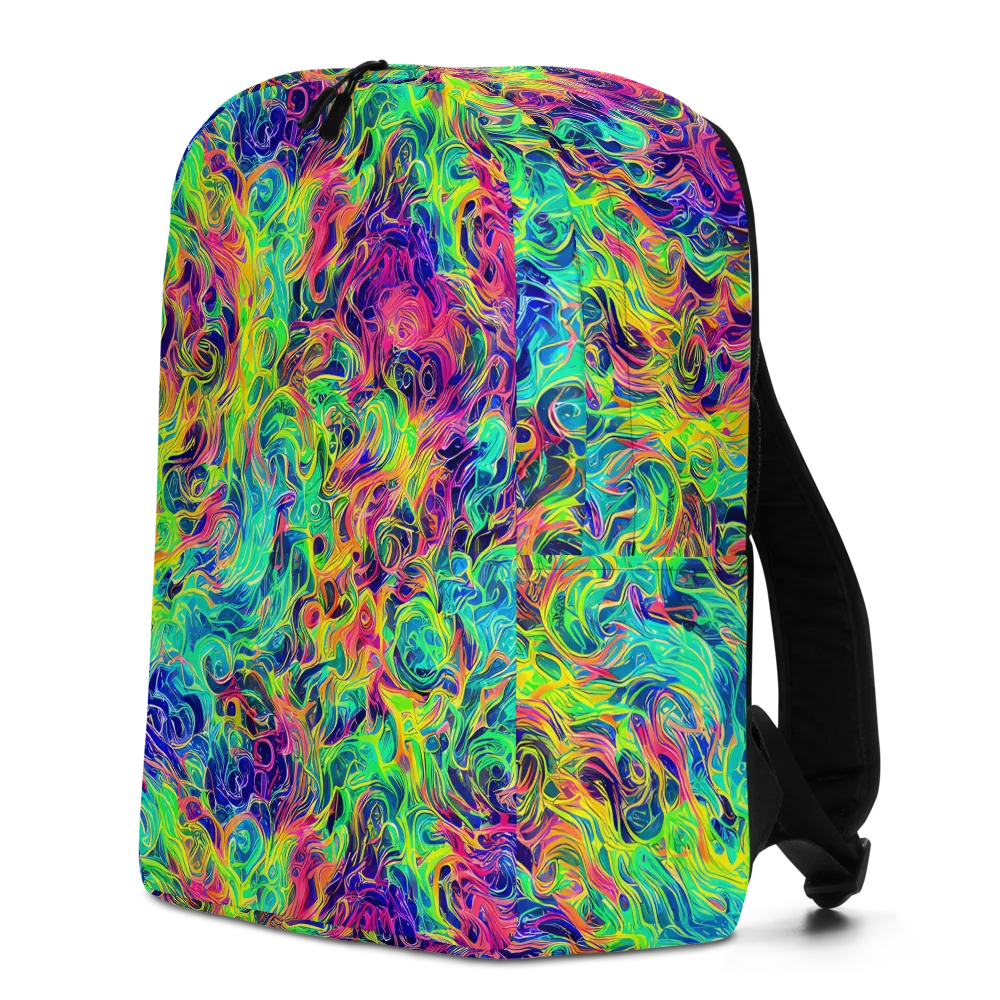 Radiant Whorl on Minimalist Backpack — Left