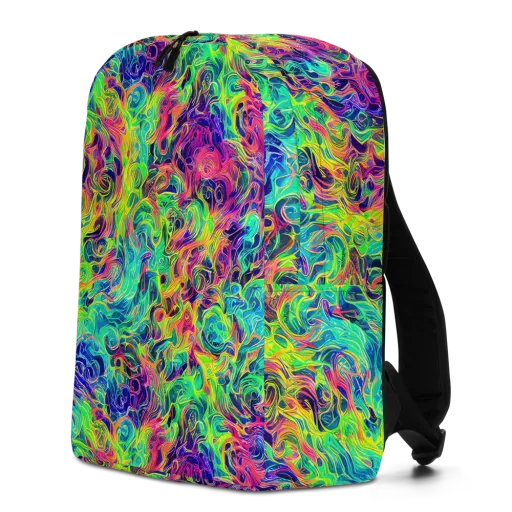 Radiant Whorl on a Minimalist Backpack