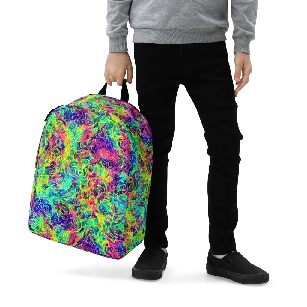 Radiant Whorl on Minimalist Backpack — Zoomed-in
