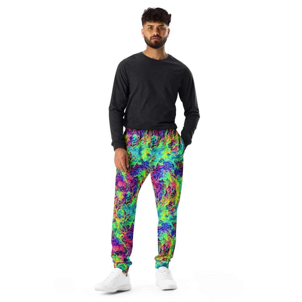 Radiant Whorl on Men's Joggers — Front