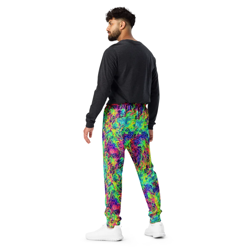 Radiant Whorl on Men's Joggers — Back
