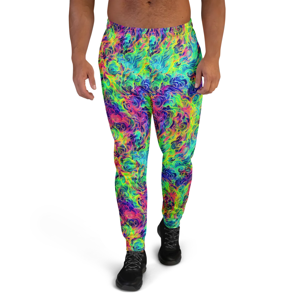 Radiant Whorl on Men's Joggers — Front