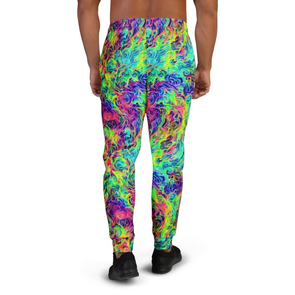 Radiant Whorl on Men's Joggers — Back