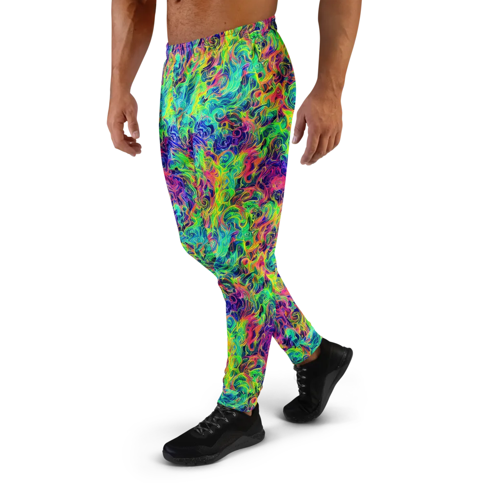 Radiant Whorl on Men's Joggers — Left