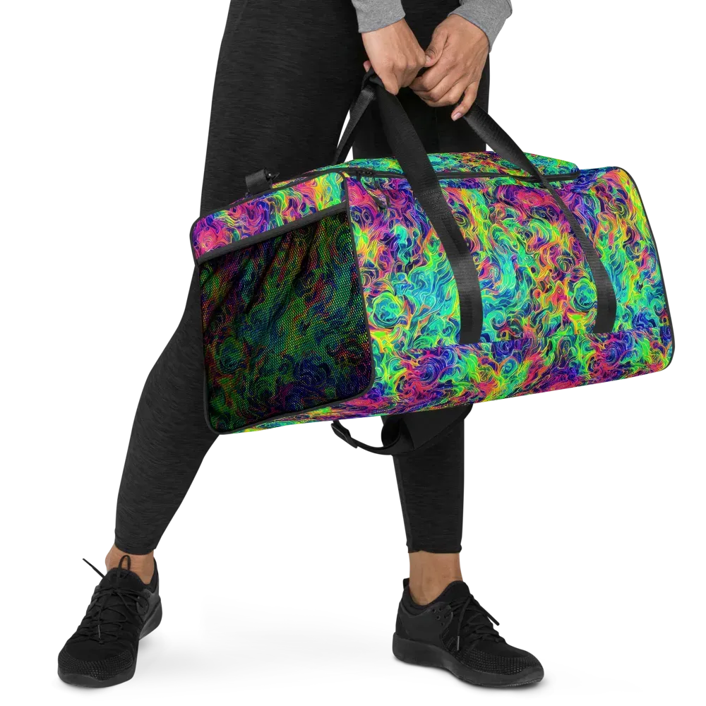Radiant Whorl on Duffle Bag — Right Front