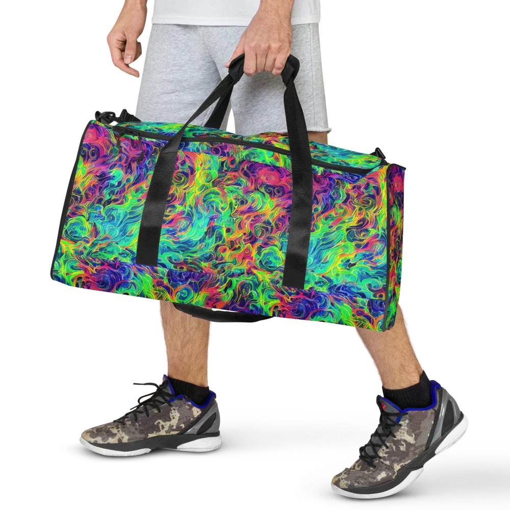 Radiant Whorl on Duffle Bag — Front