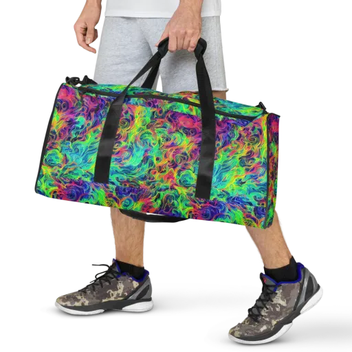 Radiant Whorl on a Duffle Bag