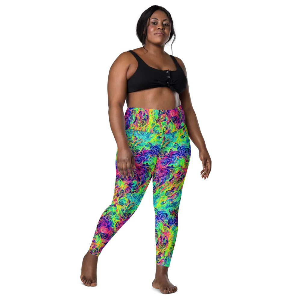 Radiant Whorl on Leggings with Pockets — Front