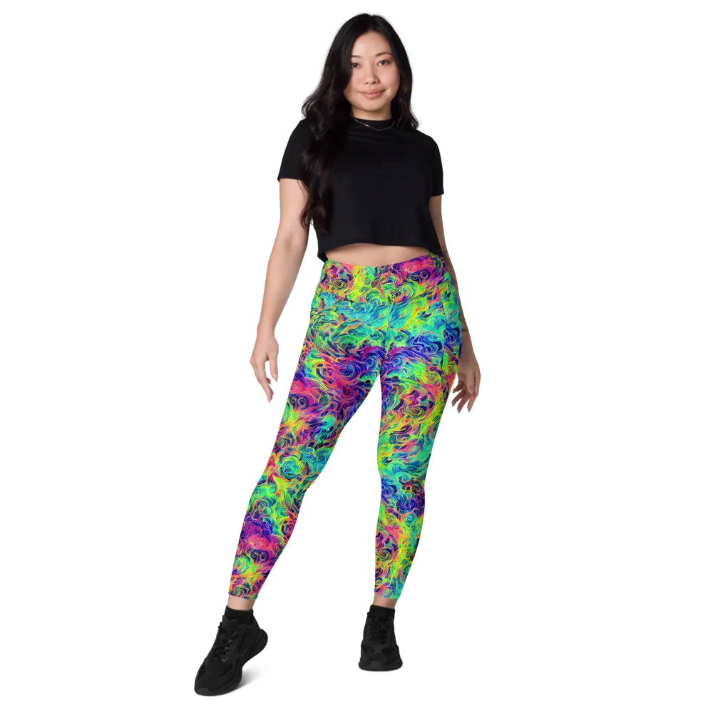 Radiant Whorl on Leggings with Pockets — Front