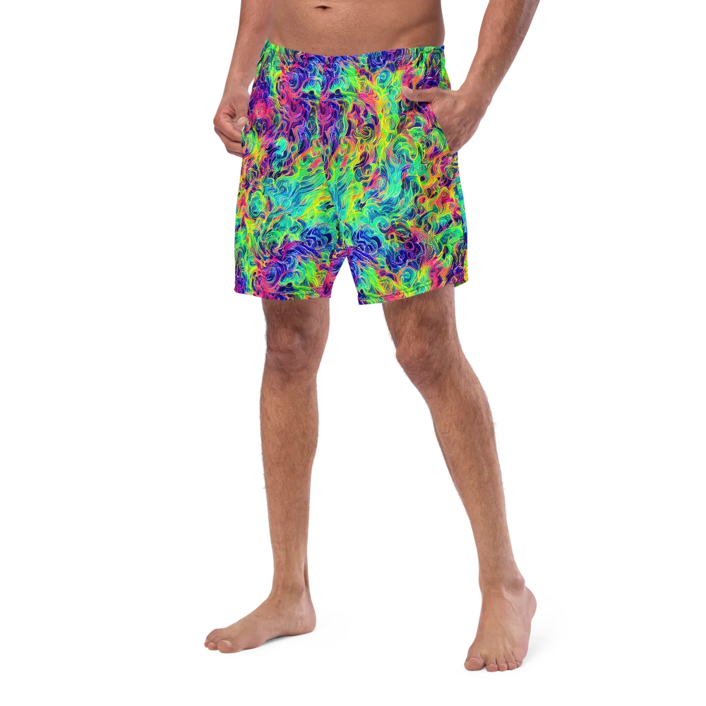 Radiant Whorl on Swim Trunks — Left Front