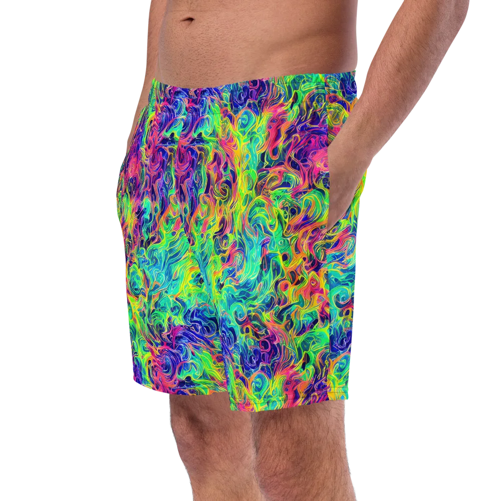 Radiant Whorl on Swim Trunks — Left Front