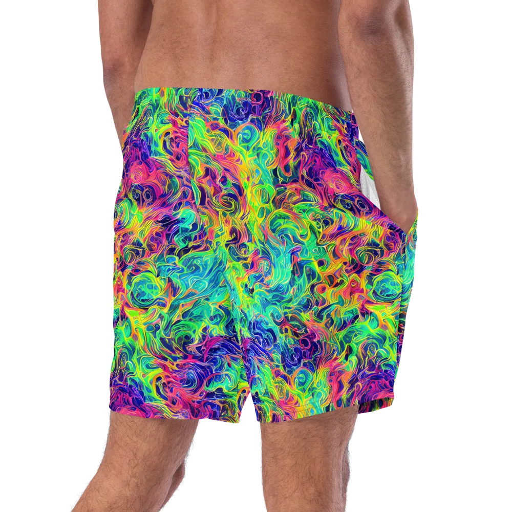 Radiant Whorl on Swim Trunks — Right Back