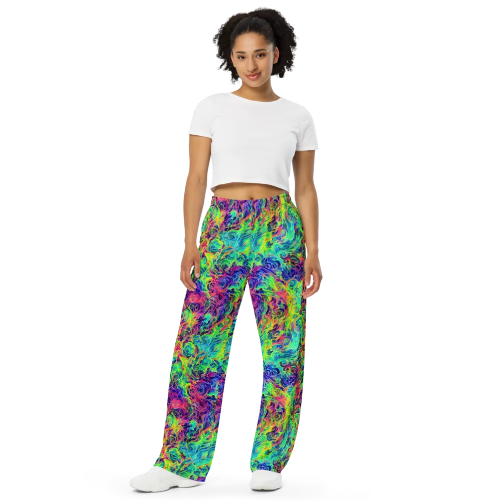 Radiant Whorl on Wide-Leg Pants — Front
