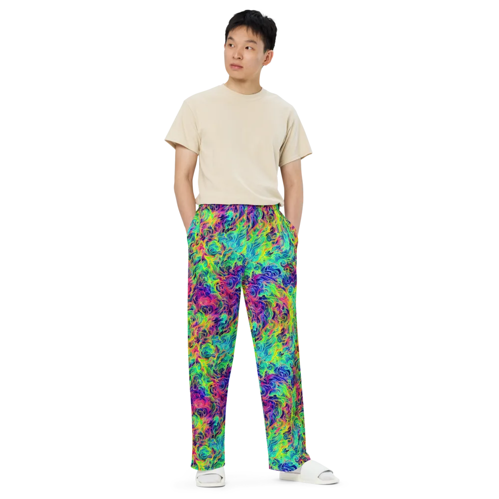 Radiant Whorl on Wide-Leg Pants — Front