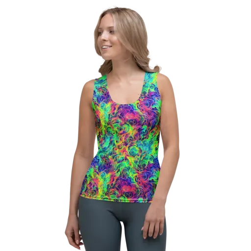 Radiant Whorl on a Women's Tank Top
