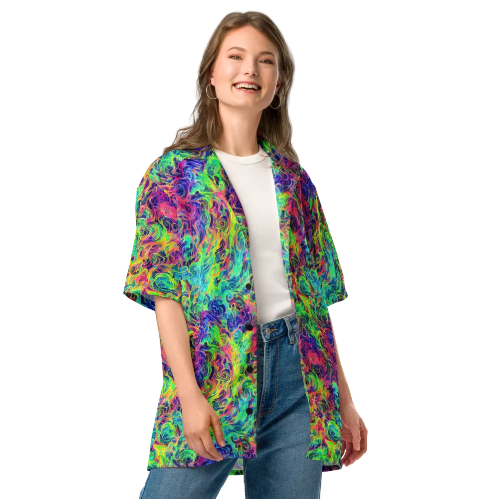 Radiant Whorl on Button Shirt — Front