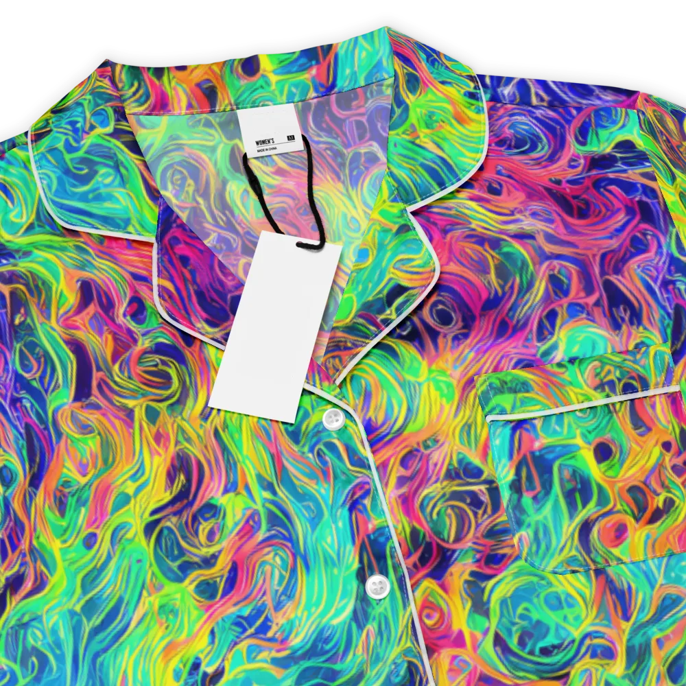 Radiant Whorl on Women's Short Sleeve Pajama Top — Product details
