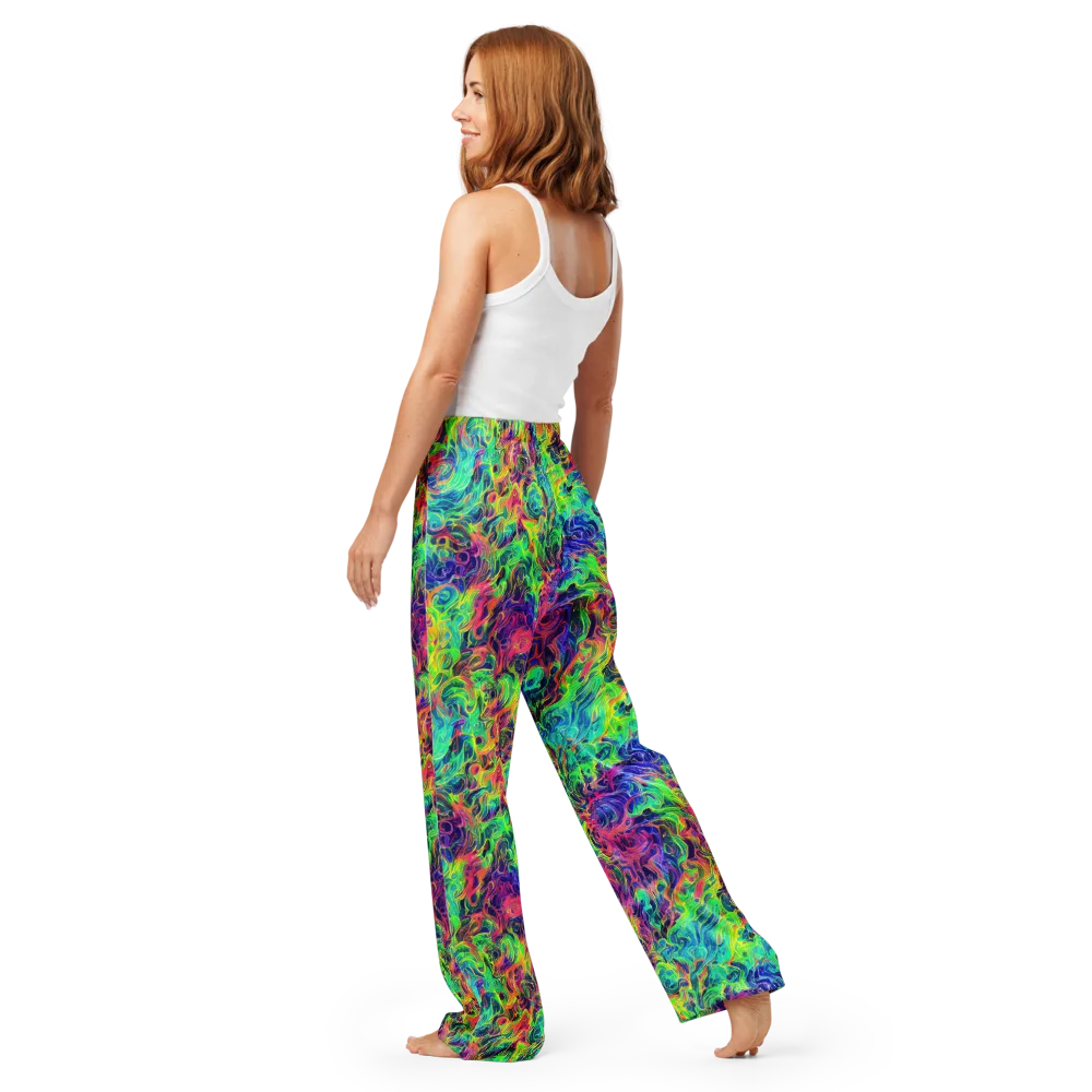 Radiant Whorl on Women's Pajama Pants — Back