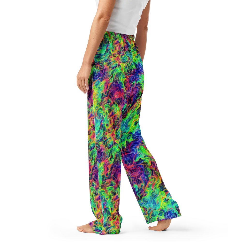 Radiant Whorl on Women's Pajama Pants — Left