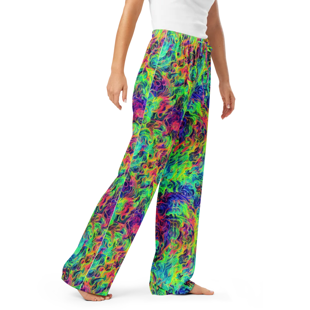 Radiant Whorl on Women's Pajama Pants — Right Front