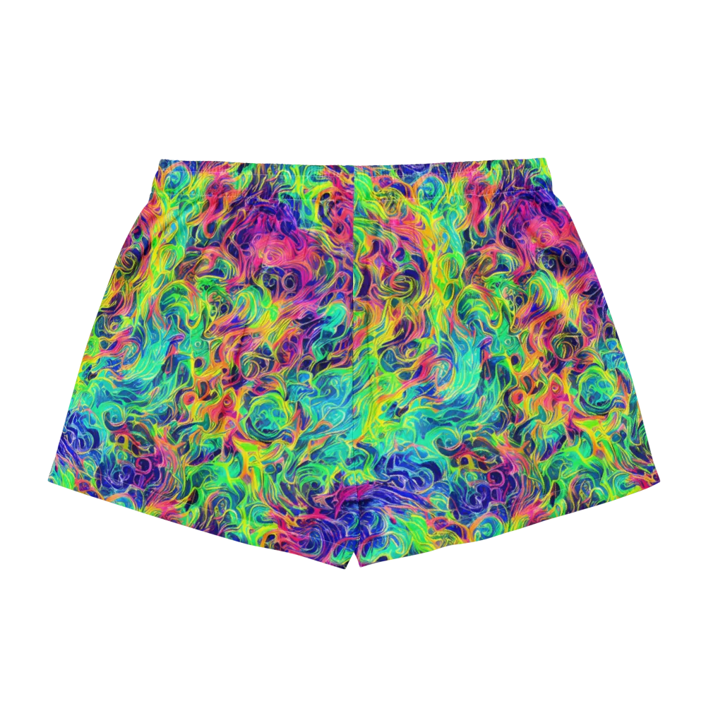 Radiant Whorl on Women's Pajama Shorts — Back