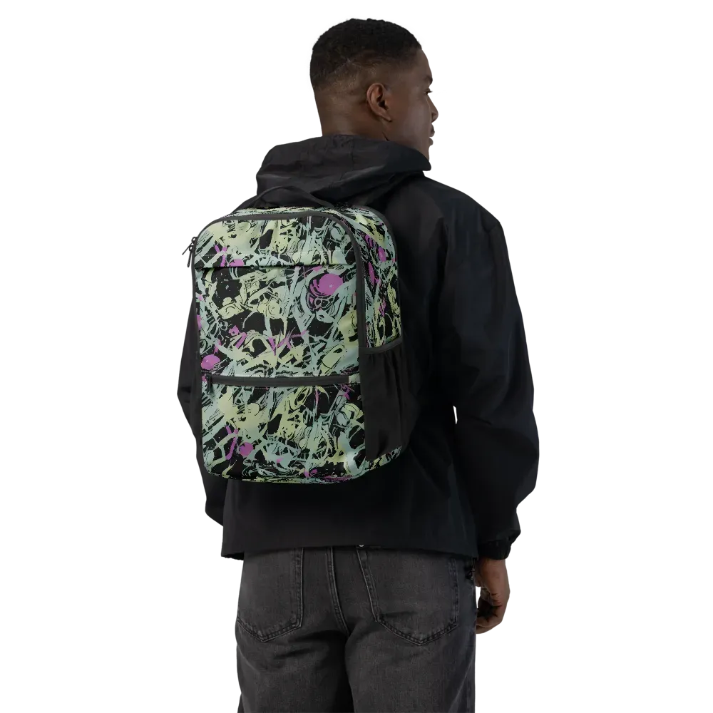 Acid Ink on Utility Backpack — Back
