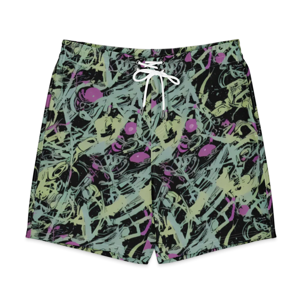 Acid Ink on Men's Board Shorts — Front
