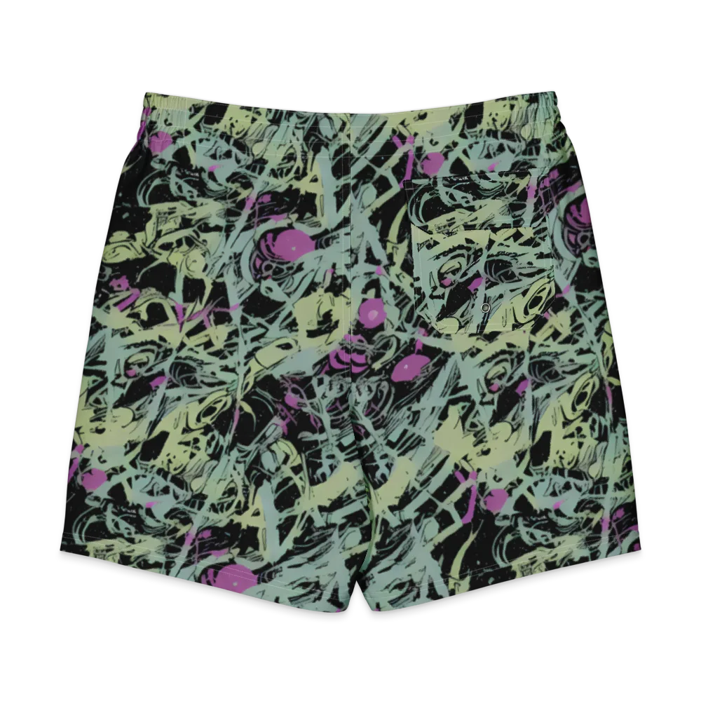 Acid Ink on Men's Board Shorts — Back