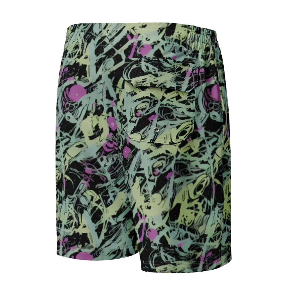 Acid Ink on Men's Board Shorts — Back