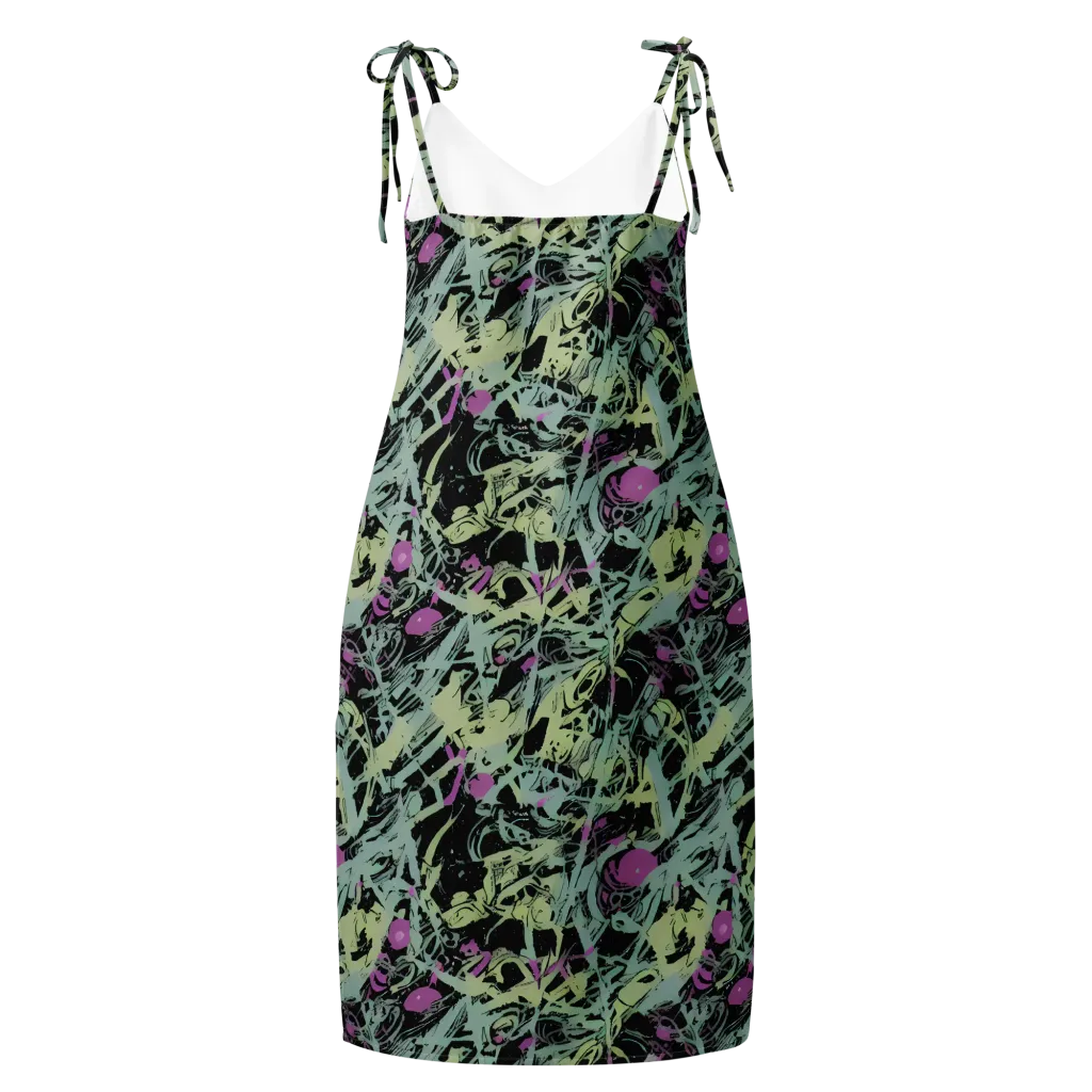 Acid Ink on Slip Dress — Back