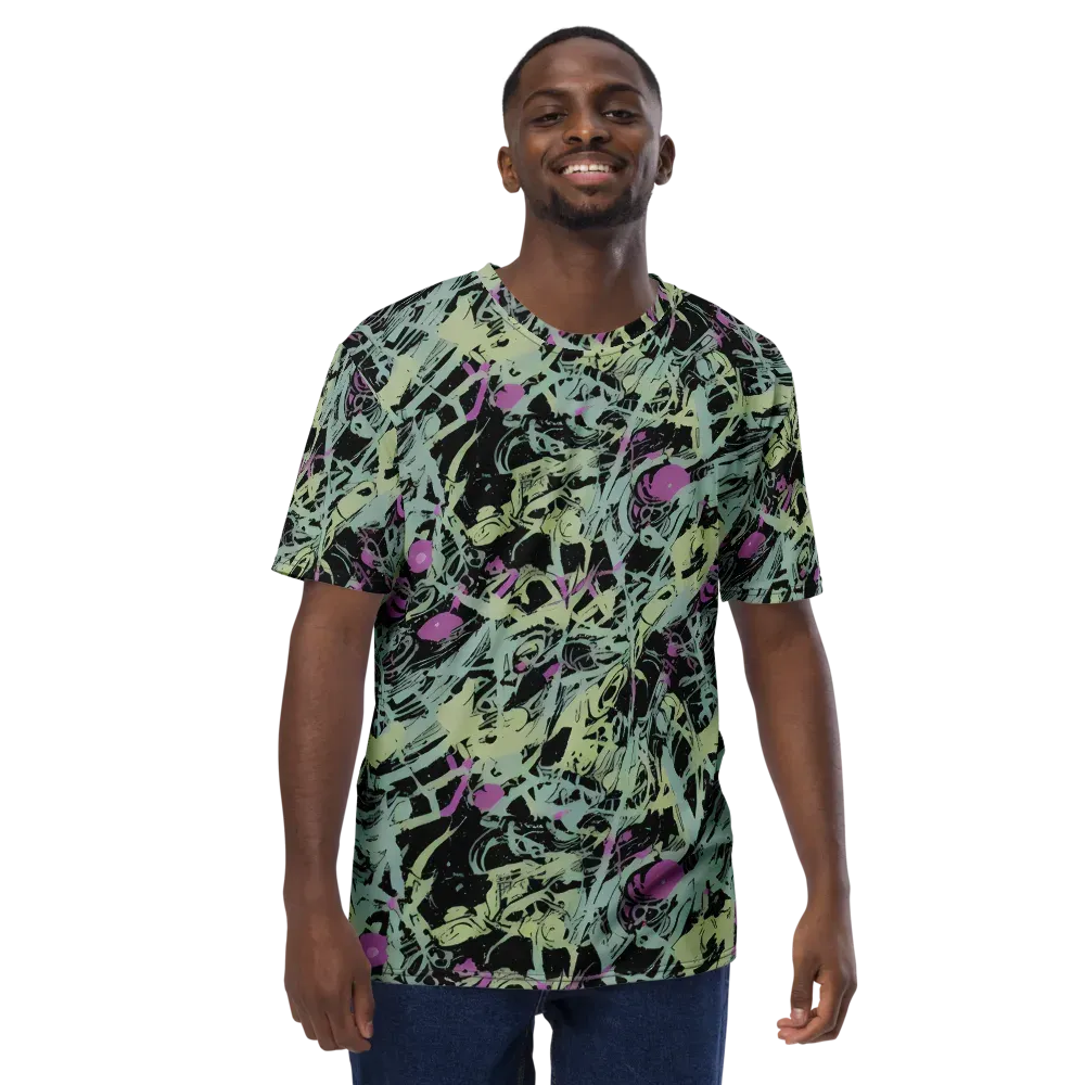 Acid Ink on Men's Crew Neck T-Shirt — Front