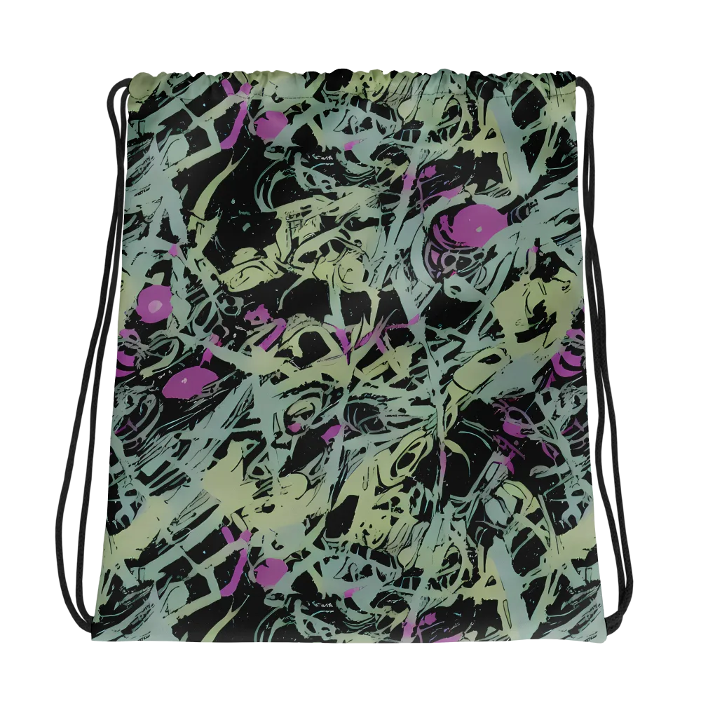 Acid Ink on Drawstring Bag — Photo
