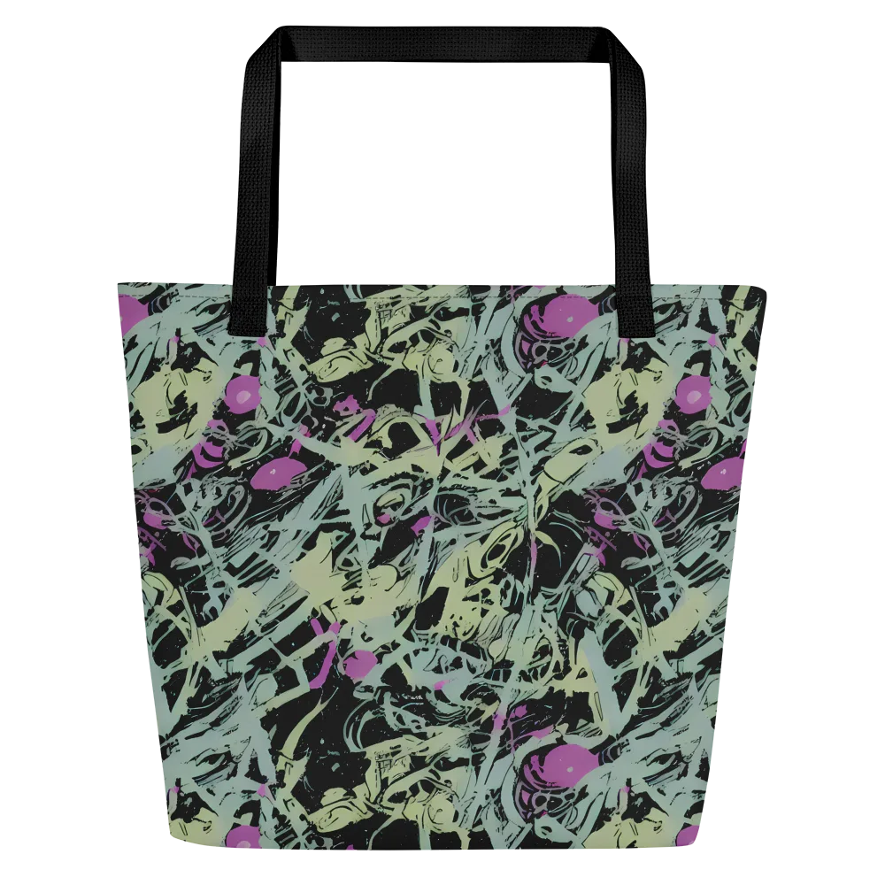 Acid Ink on Large Tote Bag W/ Pocket — Front