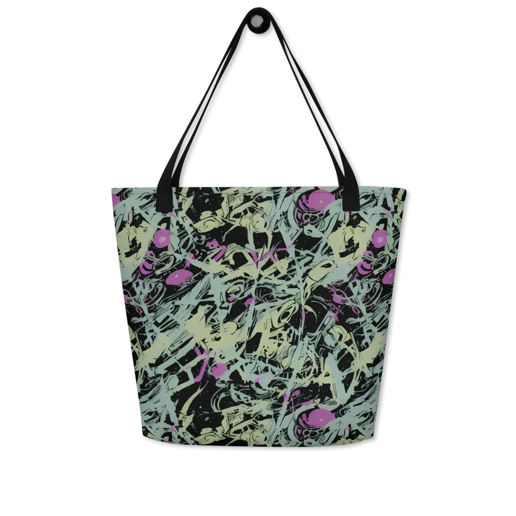 Acid Ink on Large Tote Bag W/ Pocket — Front