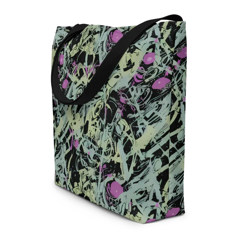 Acid Ink on Large Tote Bag W/ Pocket — Front
