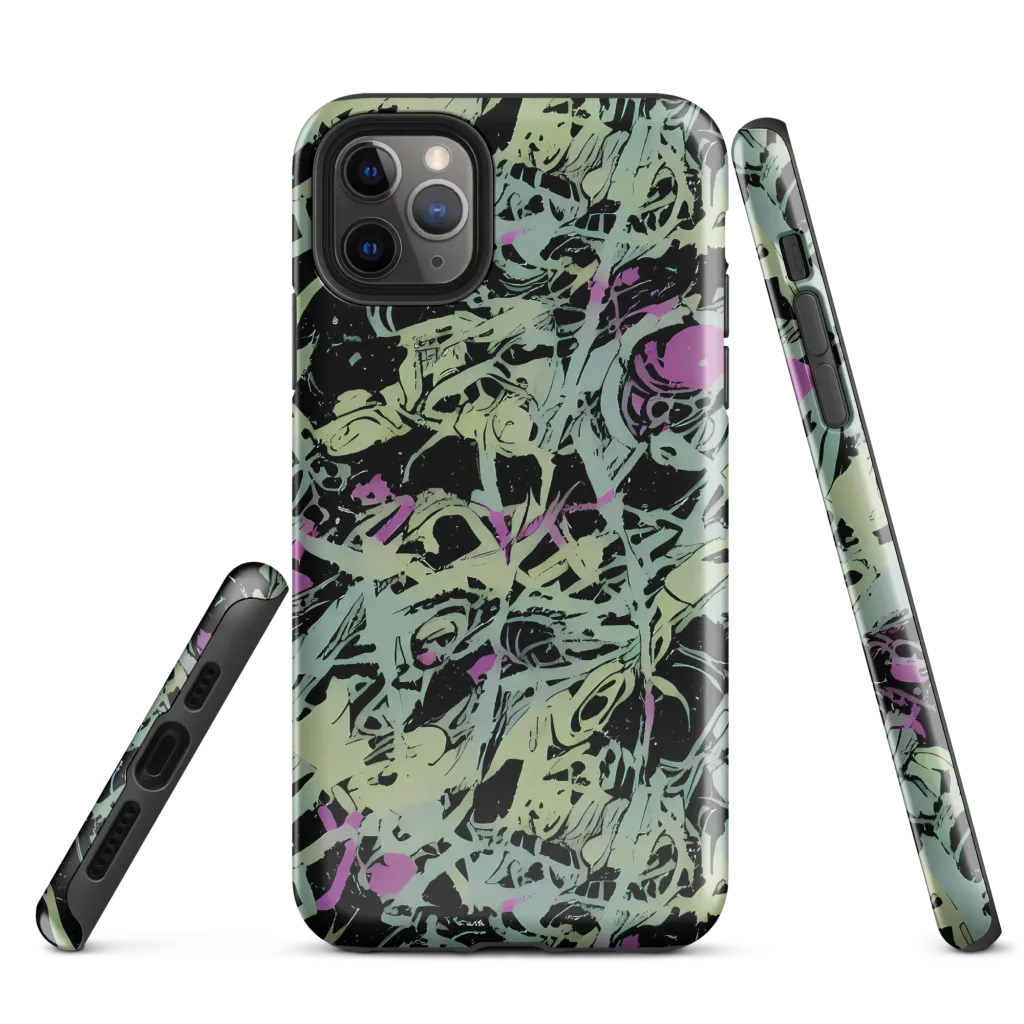 Acid Ink on Tough Case for iPhone® — Front