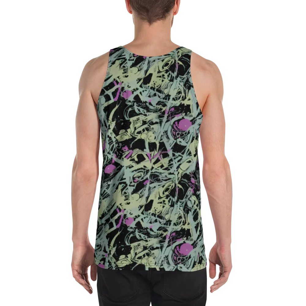 Acid Ink on Men's Tank Top — Back