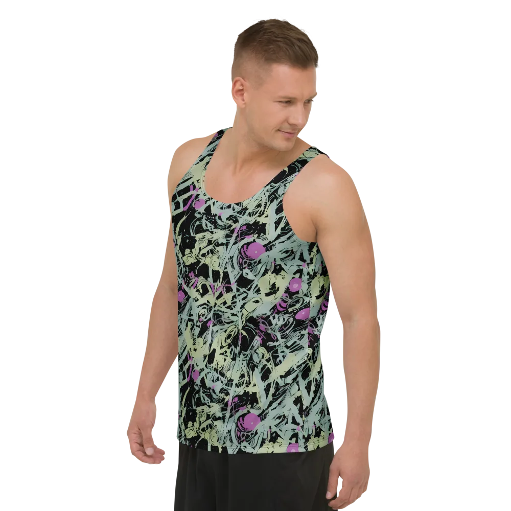 Acid Ink on Men's Tank Top — Left Front