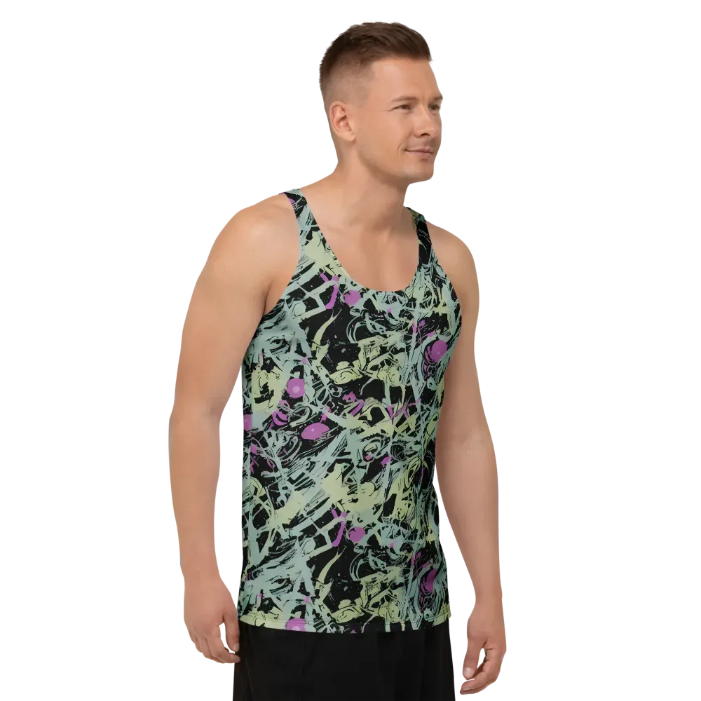 Acid Ink on Men's Tank Top — Right Front