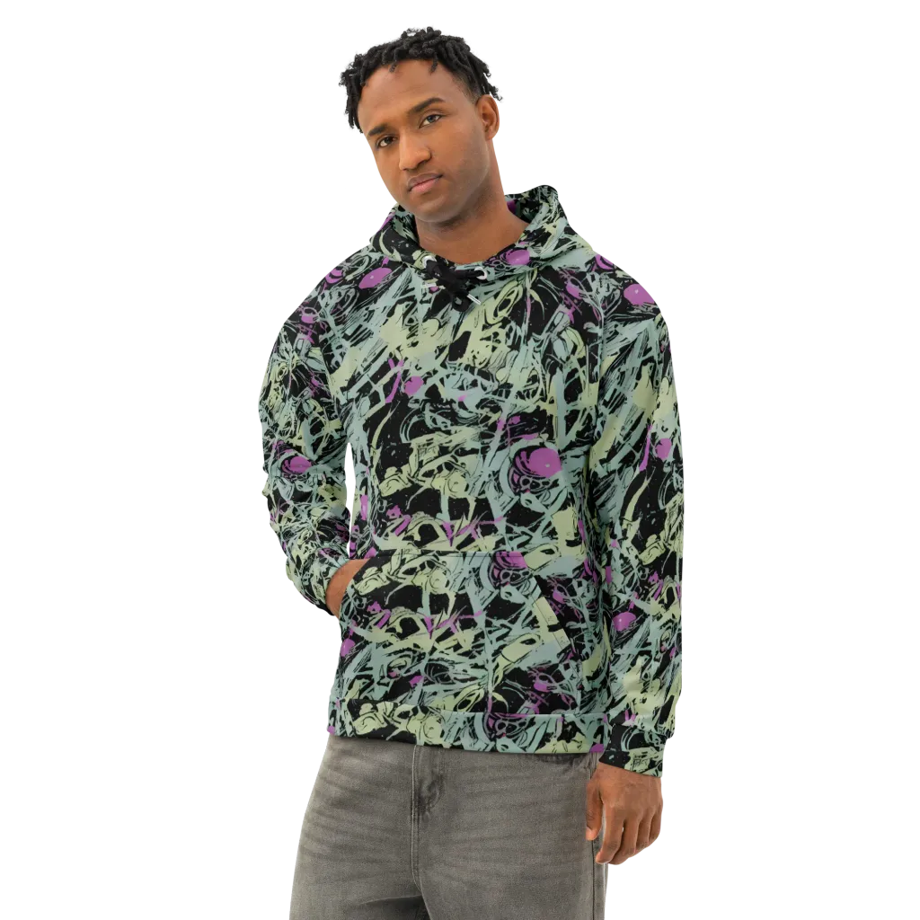 Acid Ink on Cotton Hoodie — Left Front
